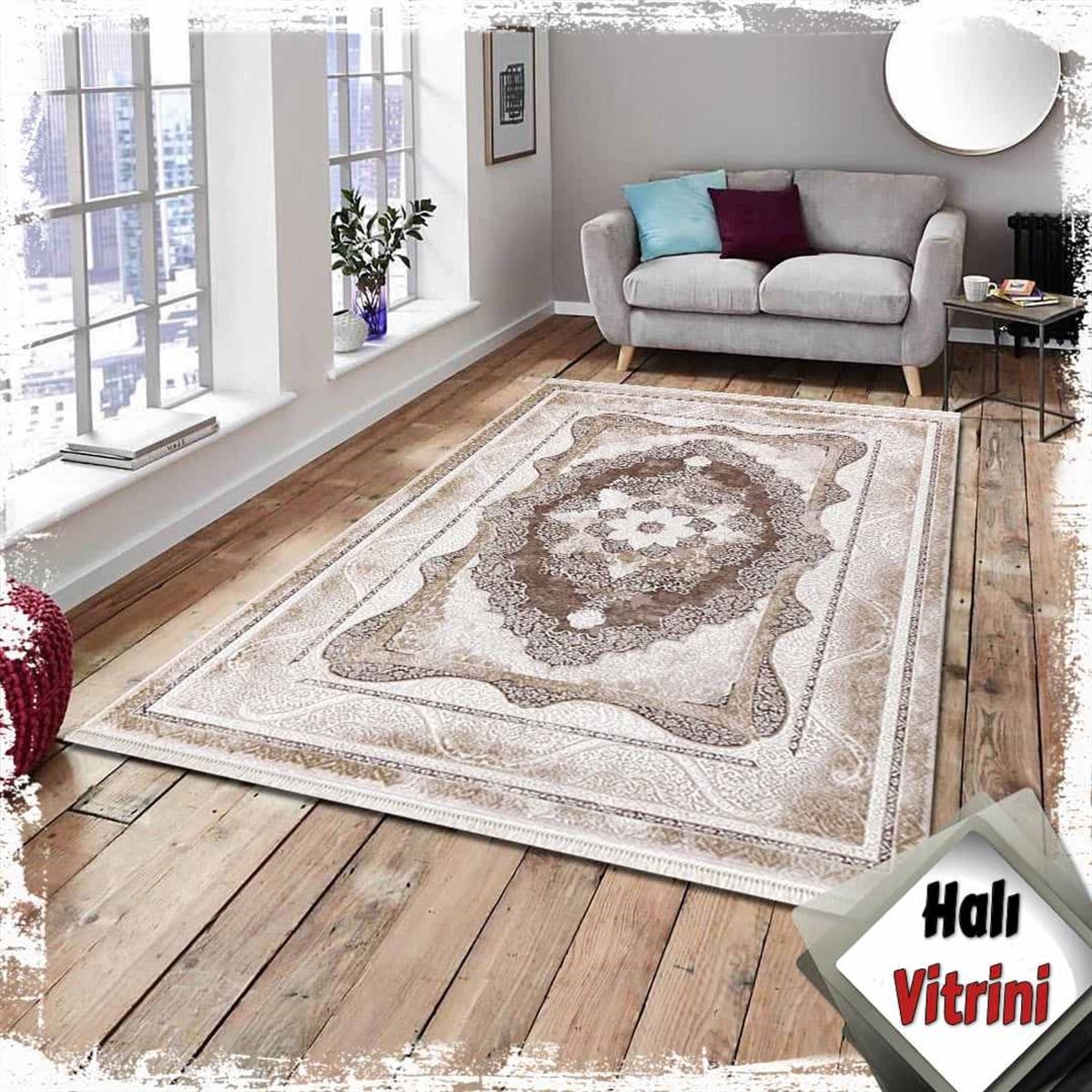 Dinarsu Salon Halı 200x290 Arora 31888 080 Kahve