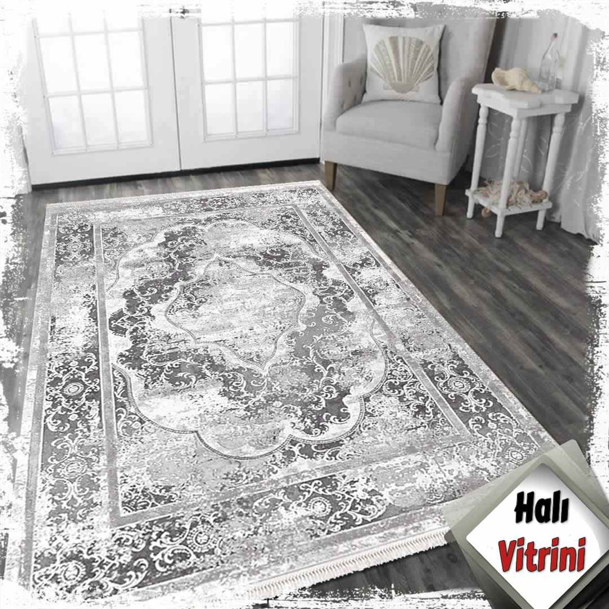 Dinarsu Salon Halı 200x290 Arora 31889 091 Gri