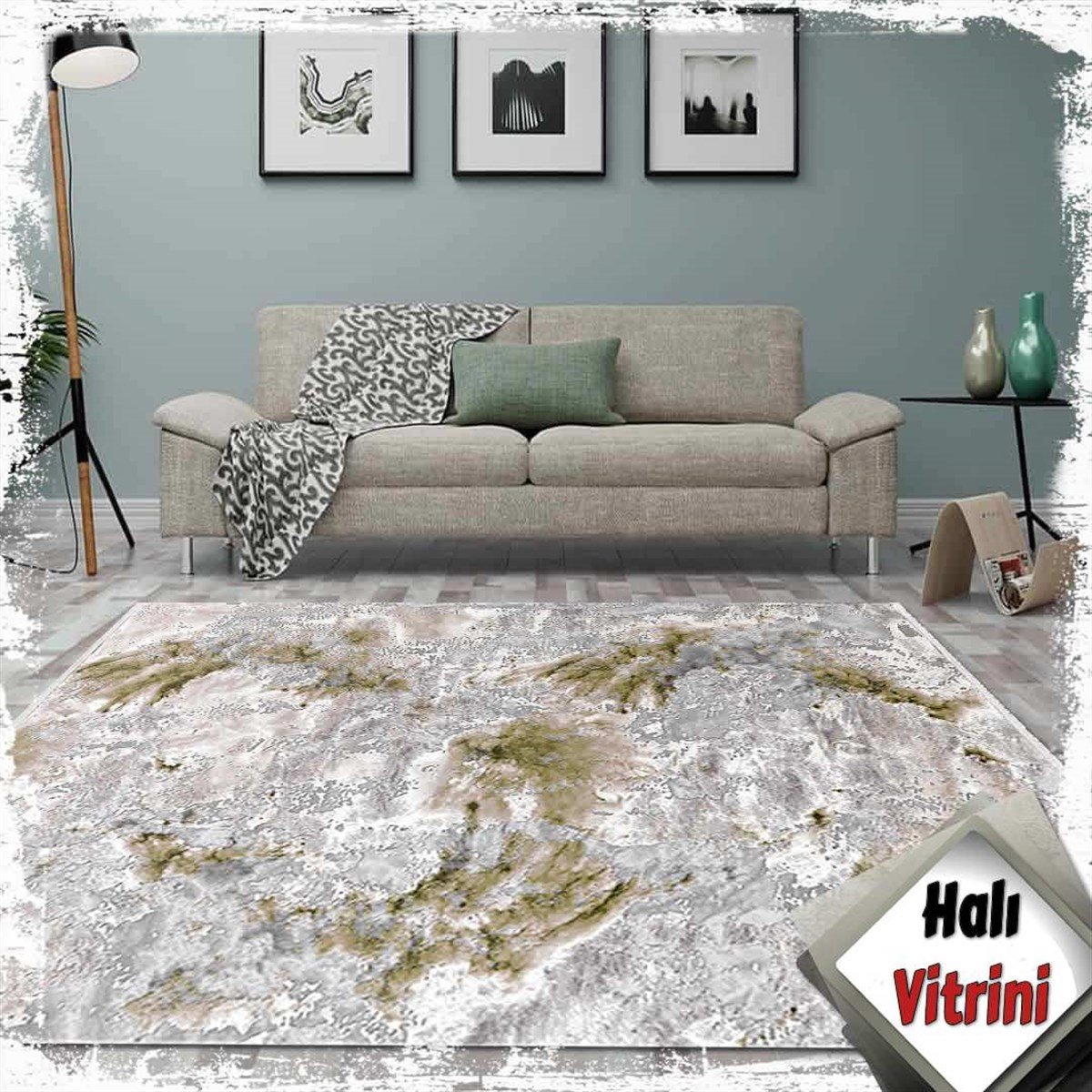 Dinarsu Salon Halı 200x290 Electra 31973 040 Yeşil