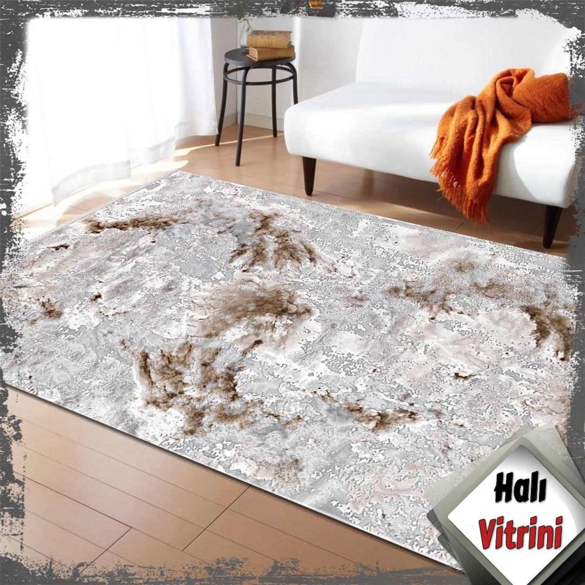 Dinarsu Salon Halı 200x290 Electra 31973 080 Kahve
