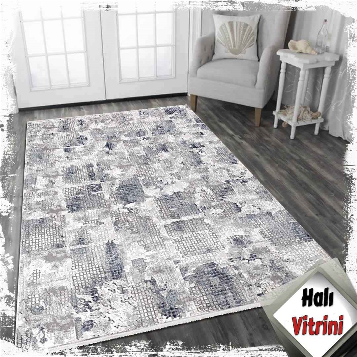 Dinarsu Salon Halı 200x290 Electra 31976 030 Mavi