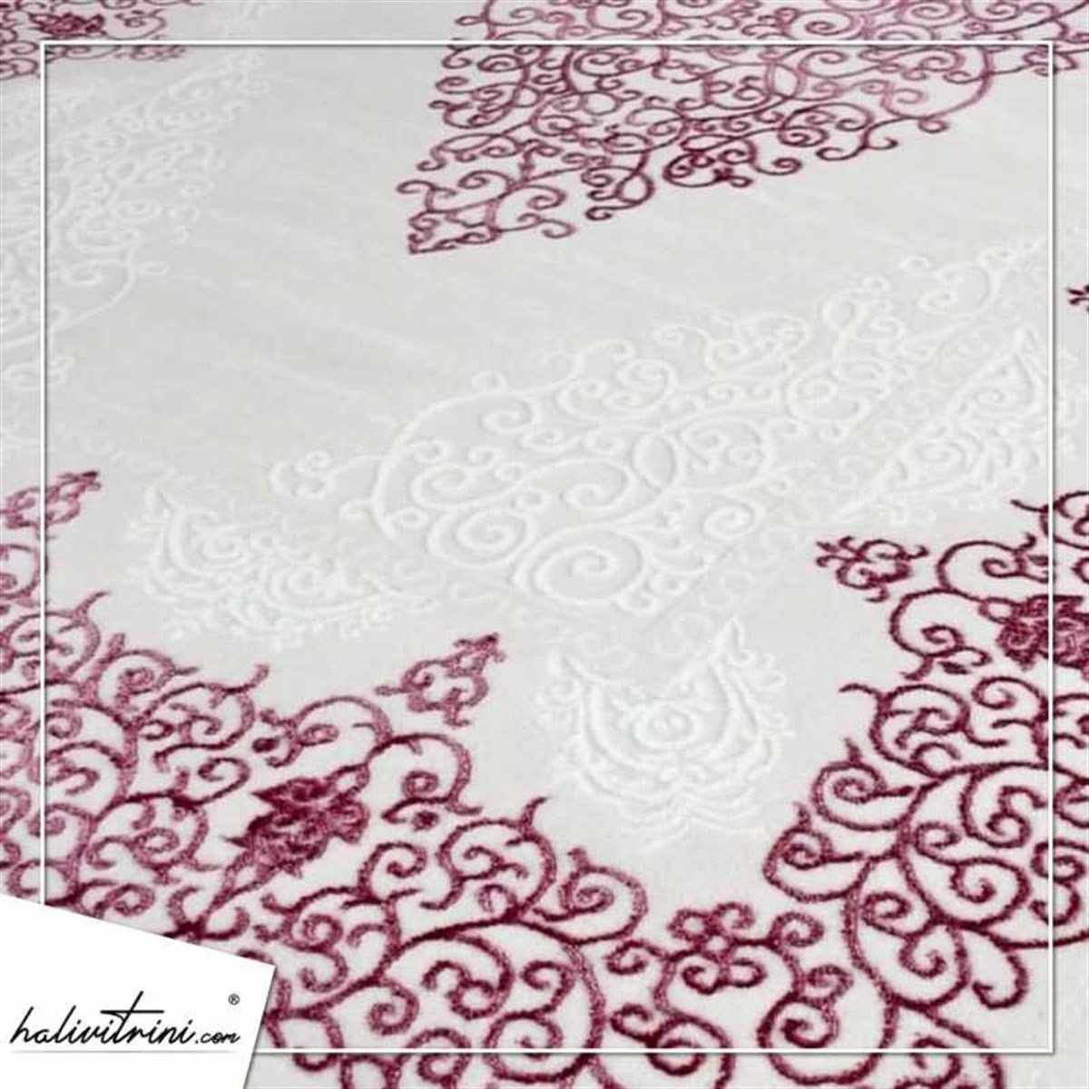 Dinarsu Salon Halı 200x290 Gold GD001655 Krem Pembe
