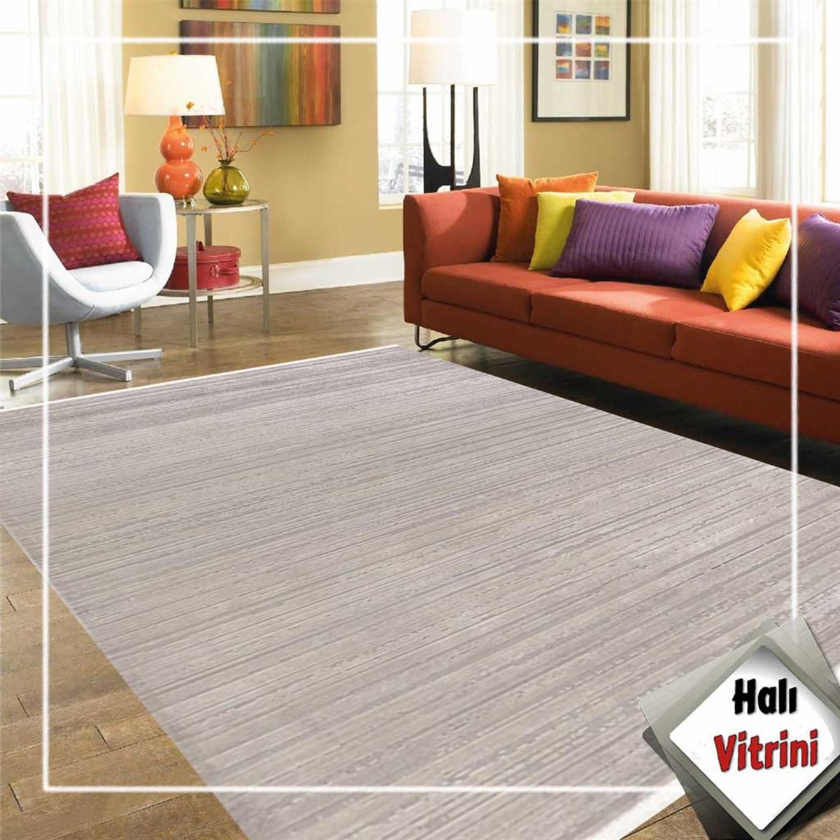 Dinarsu Salon Halısı 200x290 Sierra 34670 070 Vizon