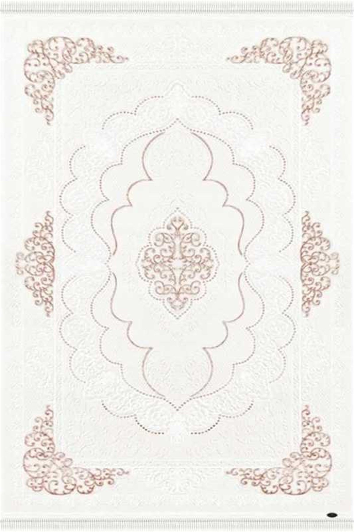 Dinarsu Yolluk Halı 80x150 Gold GD004660 Krem Pembe