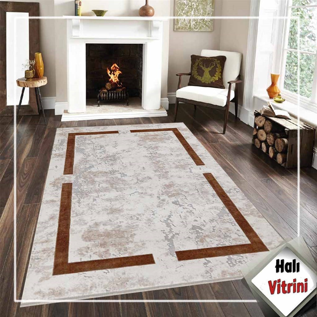 Dinarsu Yolluk Halısı 80x150 Electra 34218 080 Kahve