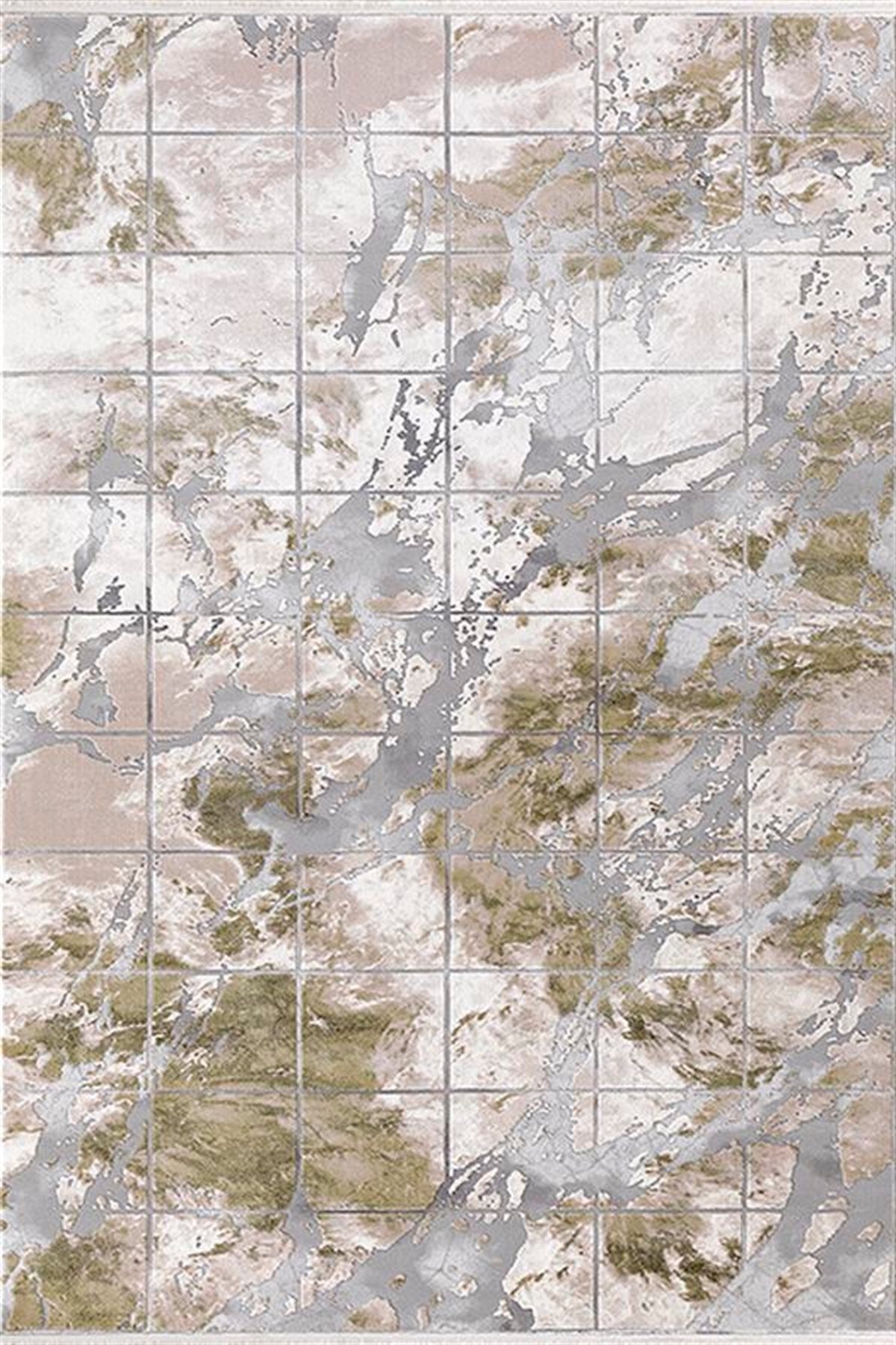 Efsane Halı Astra Serisi 31979 041 Yeşil Gri