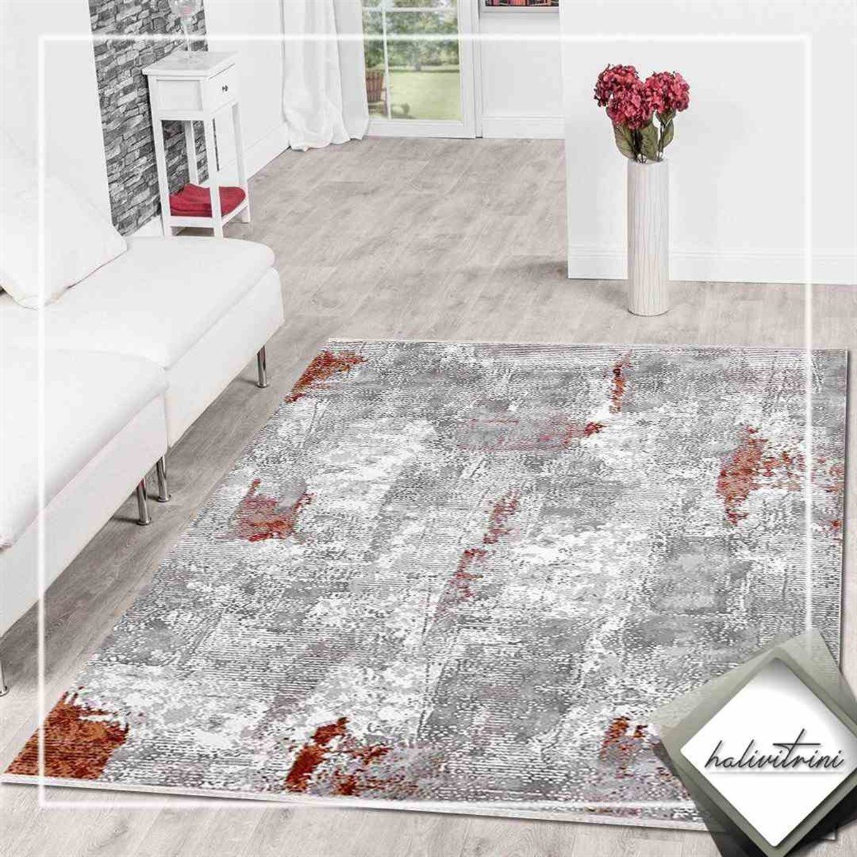 Efsane Oda Halı 160x230 Astra 31986 020 Turuncu Gri