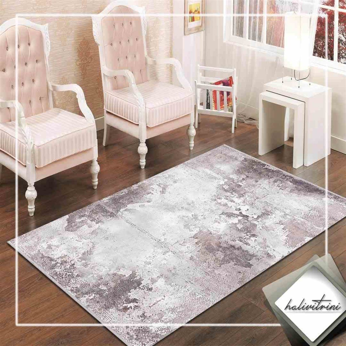 Efsane Oda Halı 160x230 Dakota 31861 020  Kahve Vizon Krem