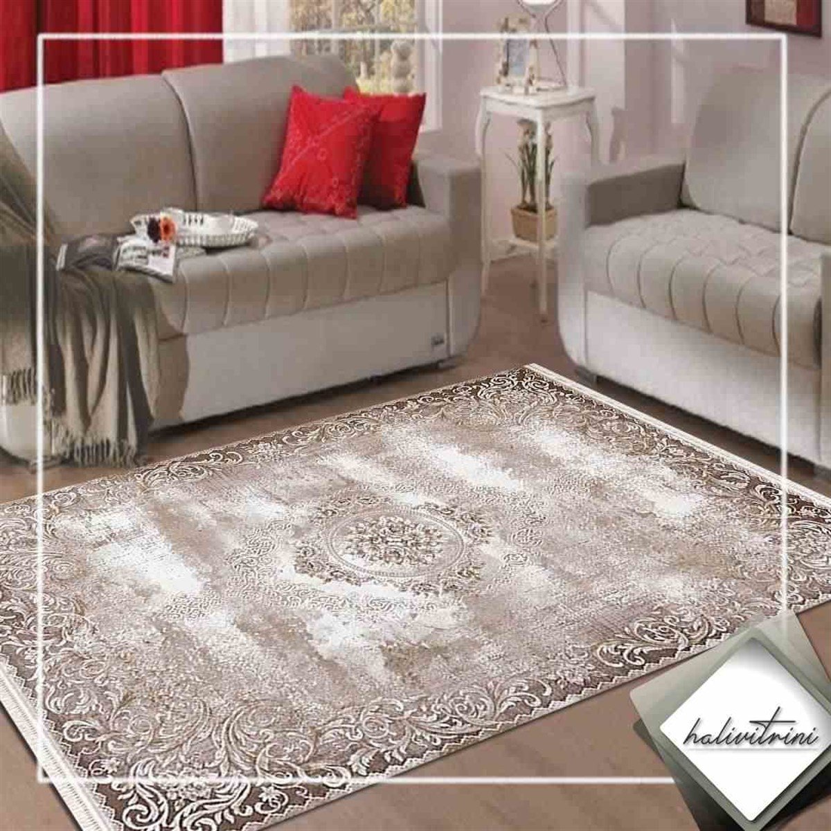 Efsane Oda Halı 160x230 Esmira 31890 080 Vizon