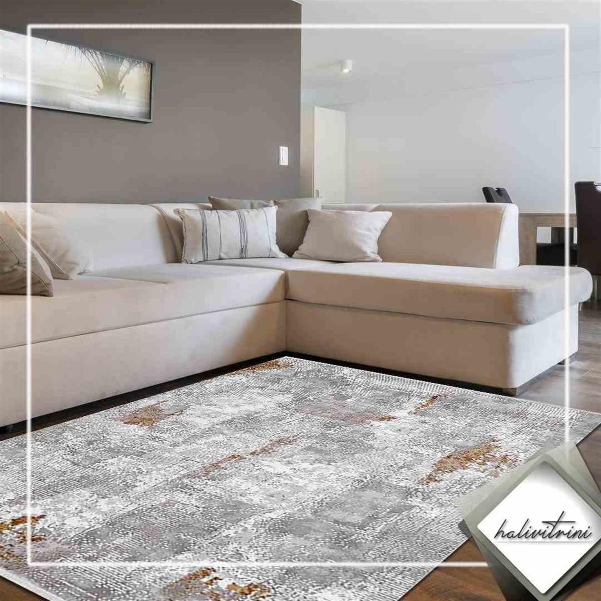 Efsane Salon Halı 200x290 Astra 31986 075 Kahve Gri Bej