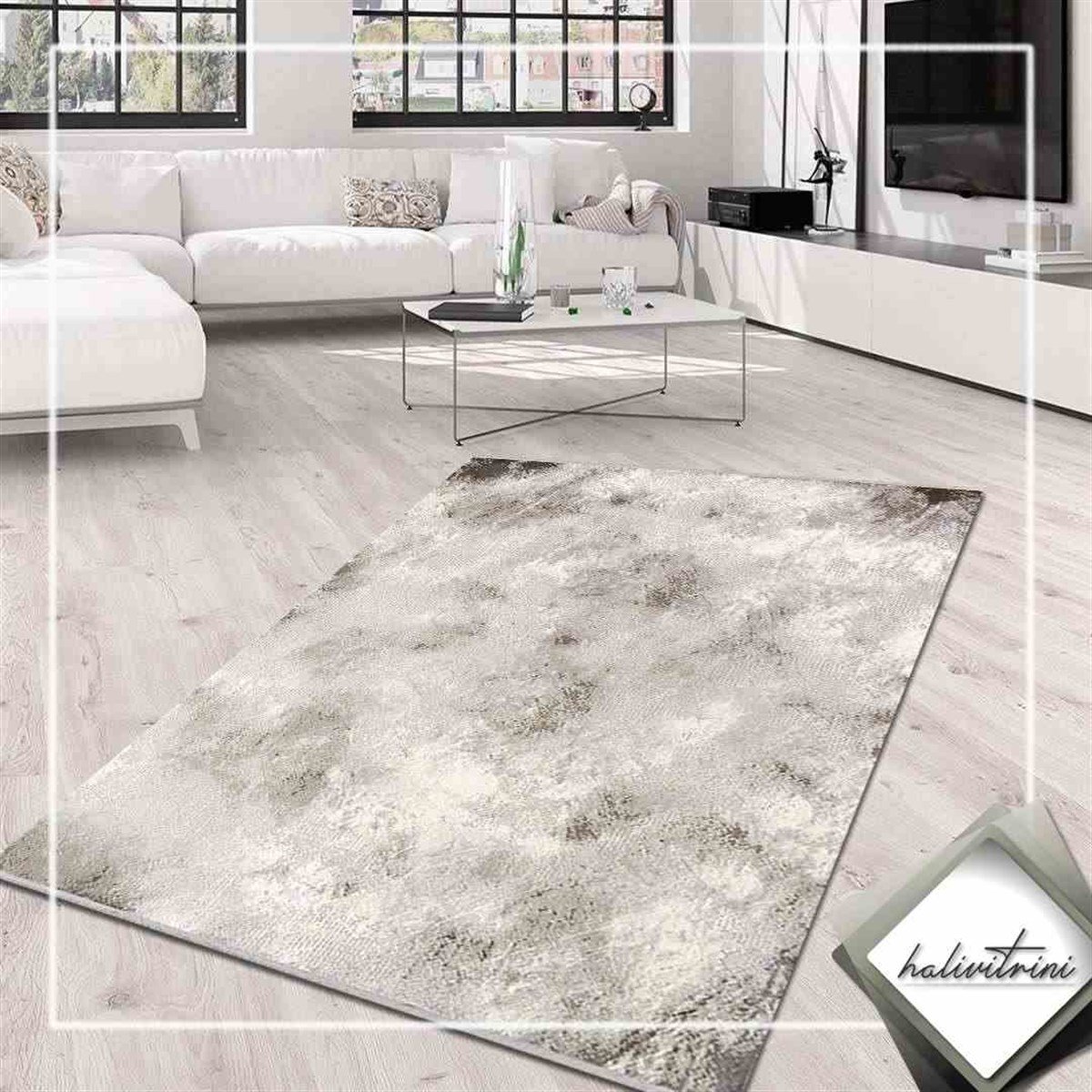 Efsane Salon Halı 200x290 Dakota 31863 070 Gri Vizon