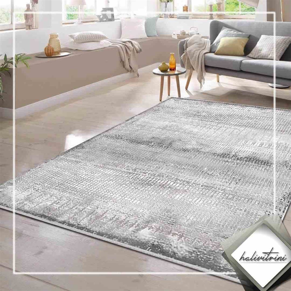 Efsane Salon Halı 200x290 Dakota 31864 095 Gri