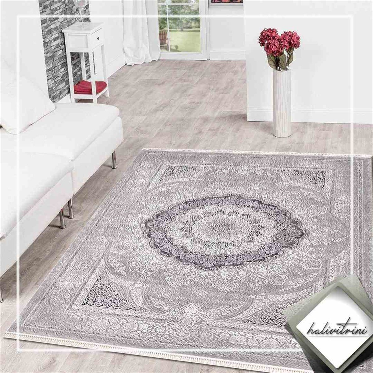 Efsane Salon Halı 200x290 Esmira 31892 095 Gri