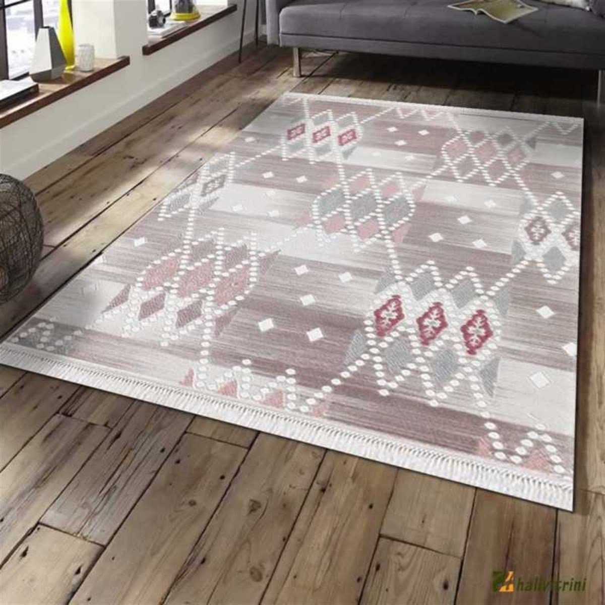 Efsane Salon Halı 200x290 Ihlara HR003065 Krem Renkli