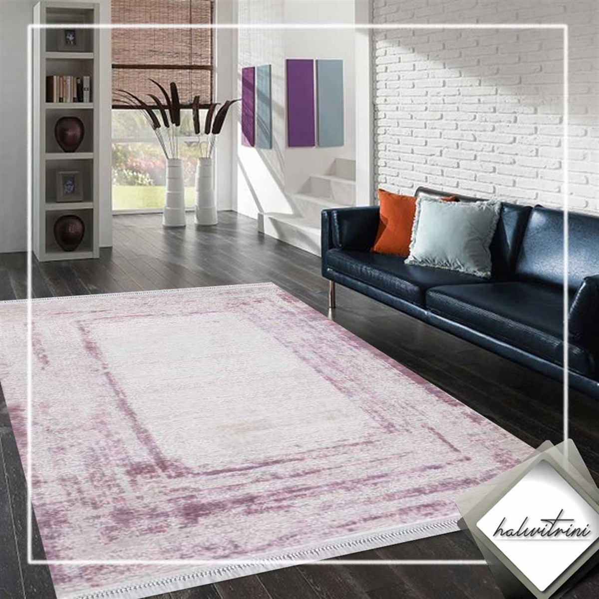 Flora Salon Halısı 200x290 Ayşıl 2418D Pembe