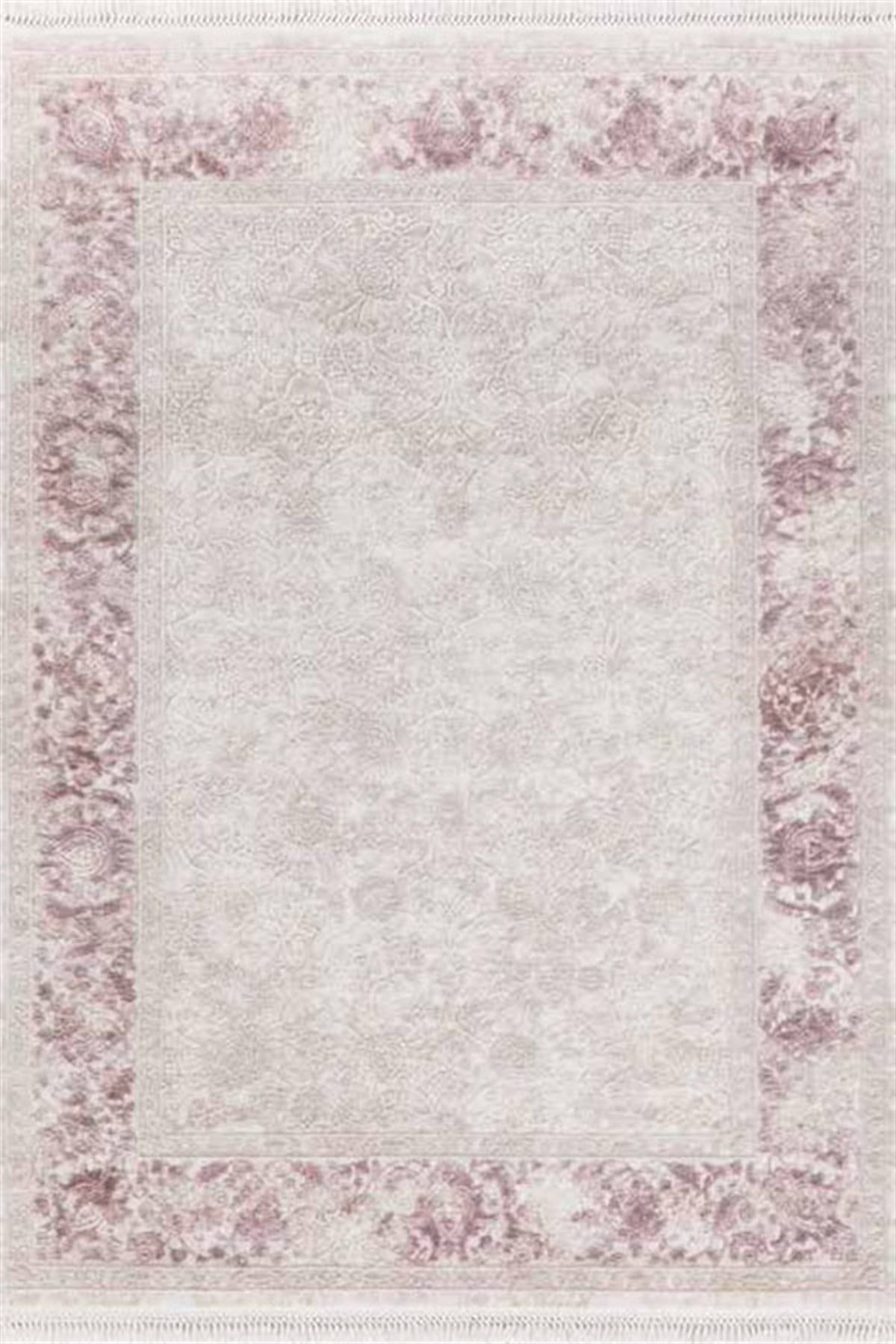 Flora Yolluk Halısı 100x200 Ayşıl 4686A Pembe