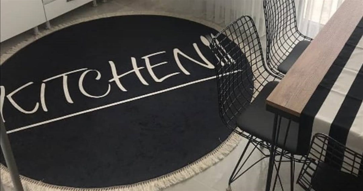 Hitit Daire Halı 140x140 Lidya Lüx GK225 Siyah