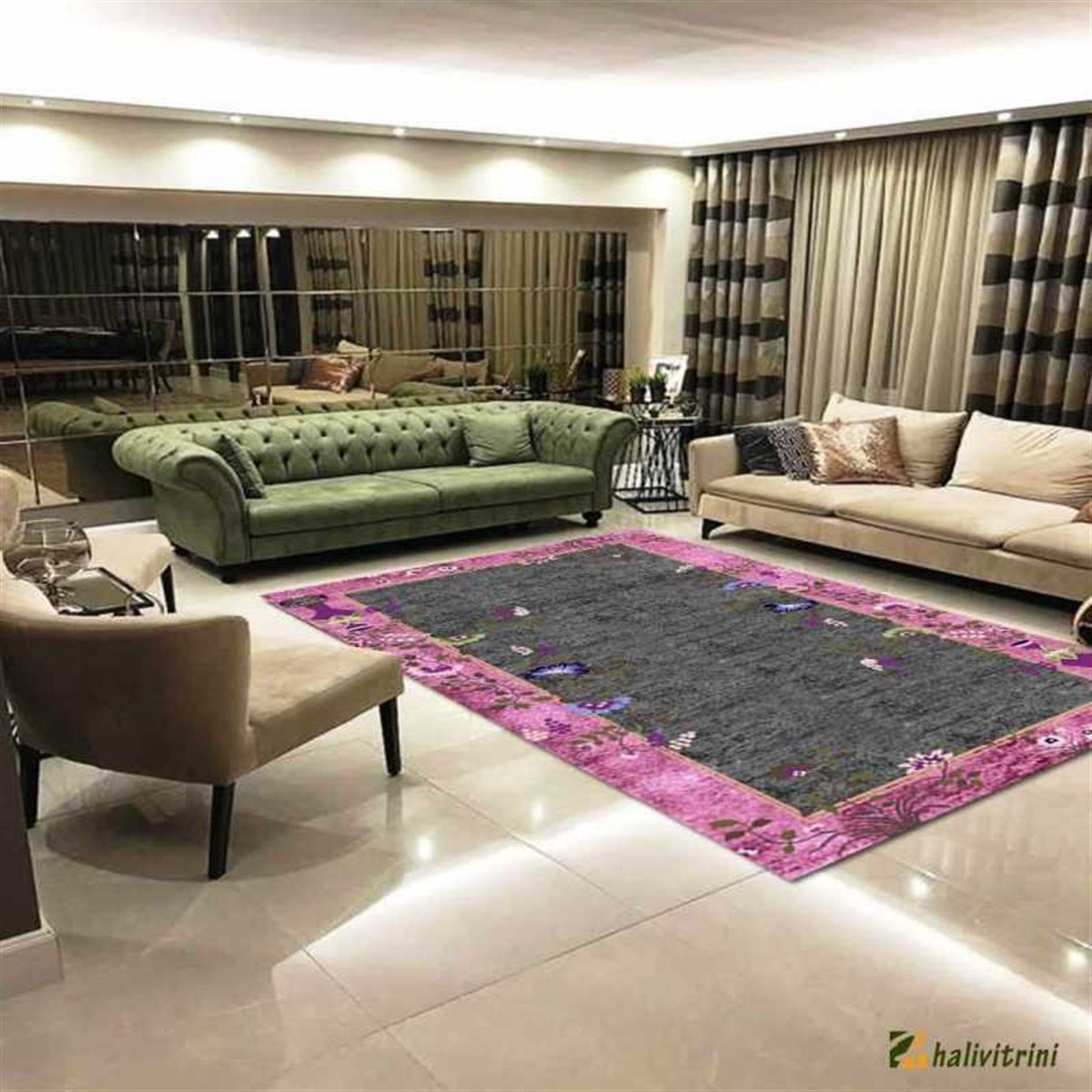 Hitit Oval Halı 160x230 Lidya Lüx 4105