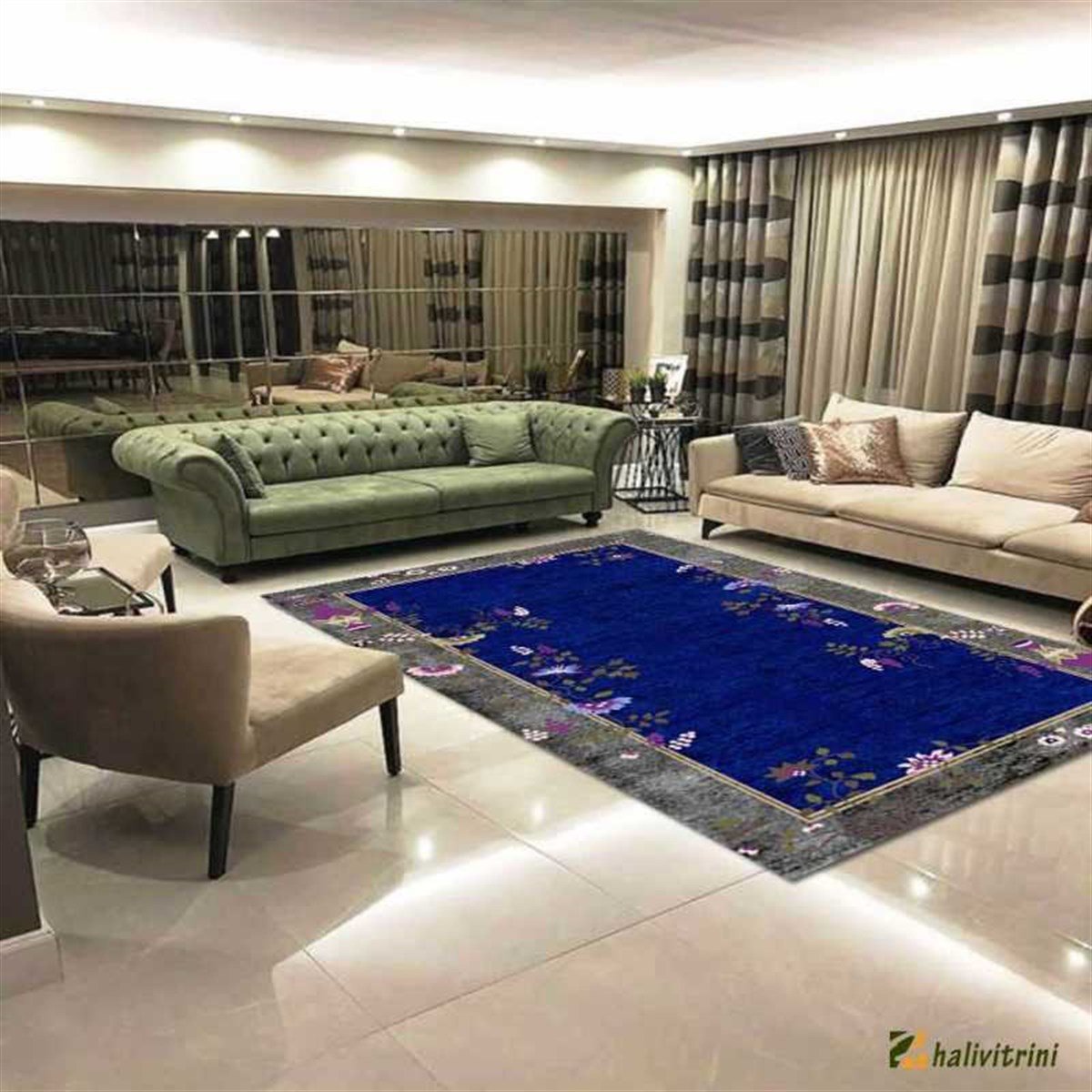 Hitit Oval Halı 160x230 Lidya Lüx 4111