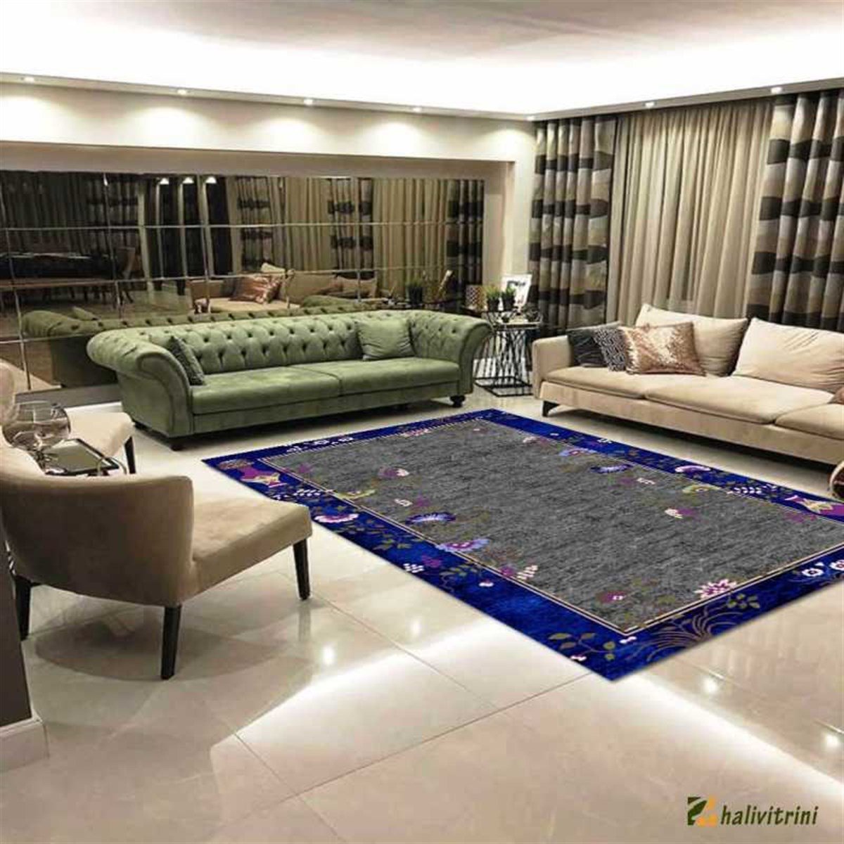 Hitit Oval Halı 160x230 Lidya Lüx 4113