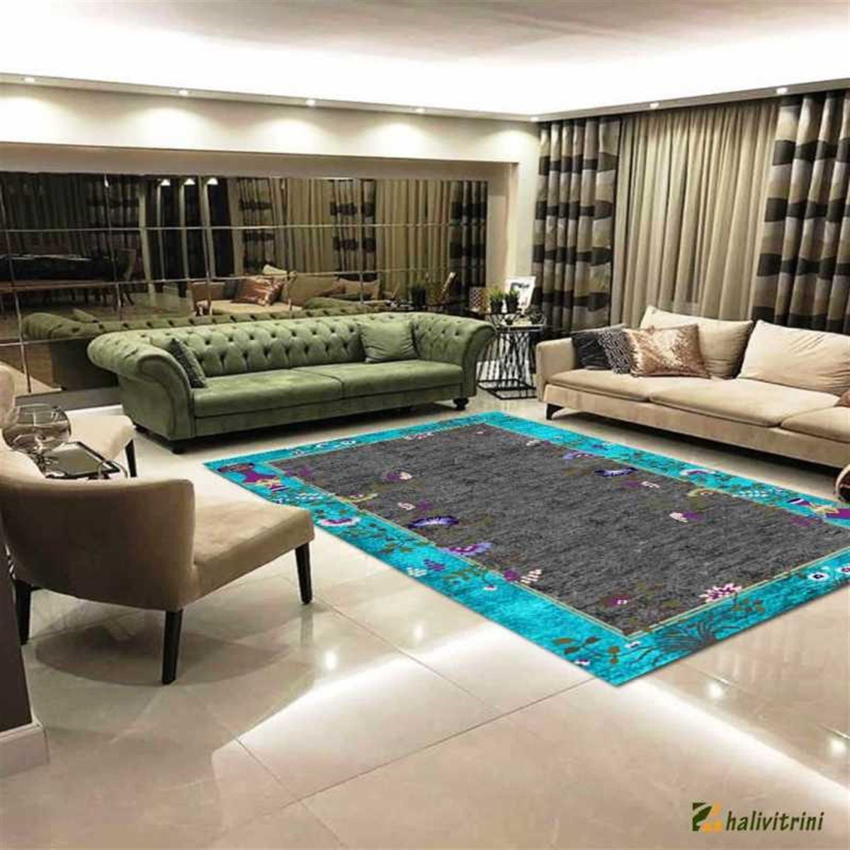 Hitit Oval Halı 160x230 Lidya Lüx 4114