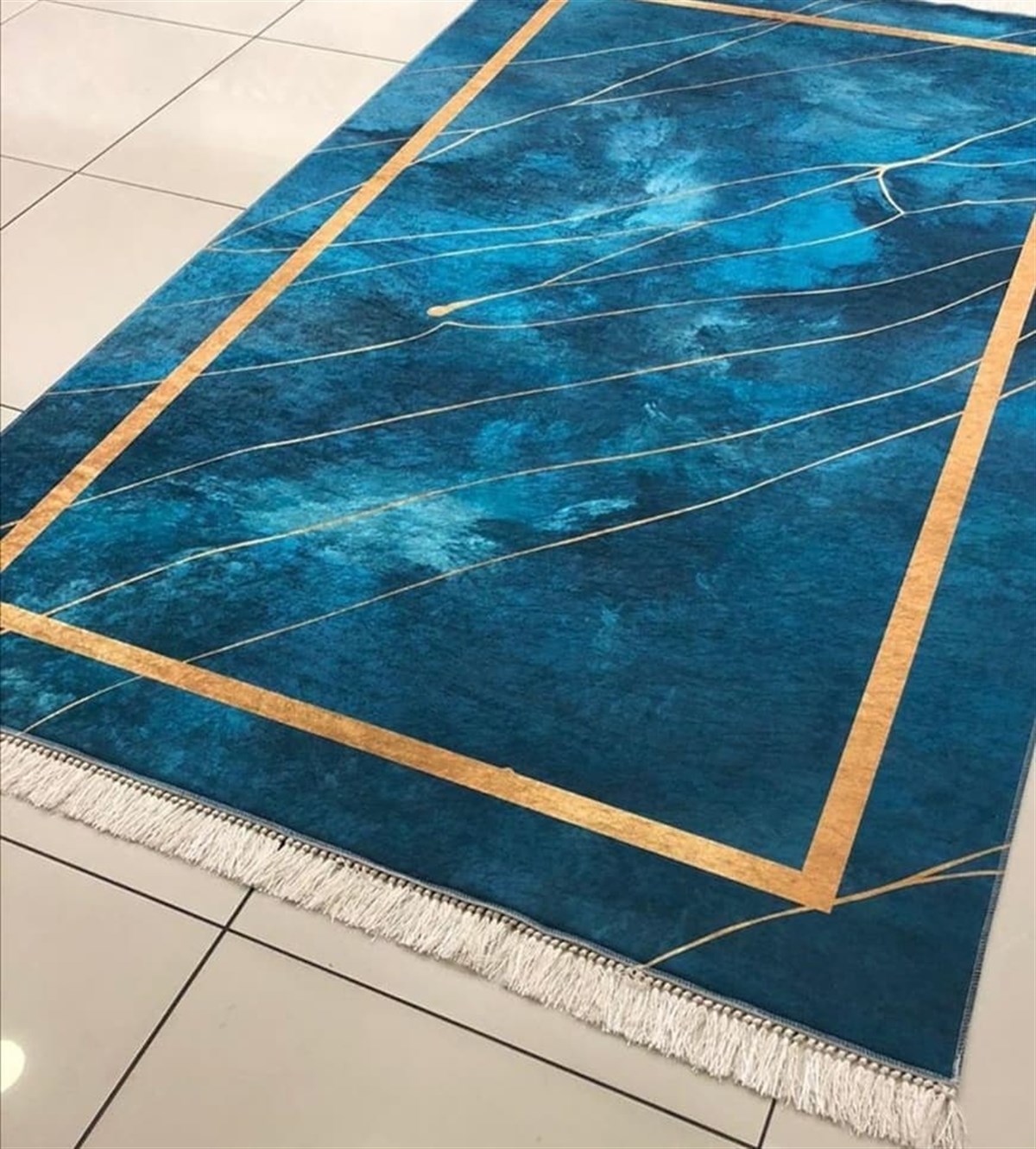 Hitit Yolluk Halı 100x200 Lidya Lüx GK112 Mavi