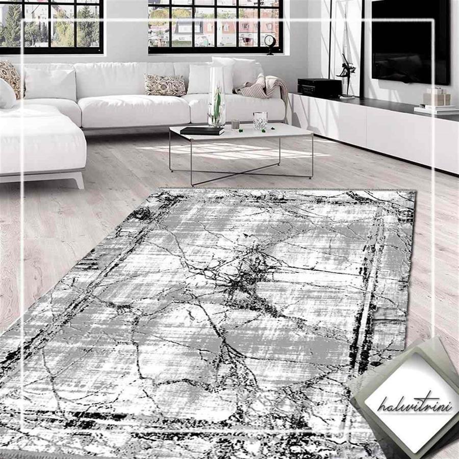 İpek Yolluk Halı 80x150 Roxanne 17103 Gri