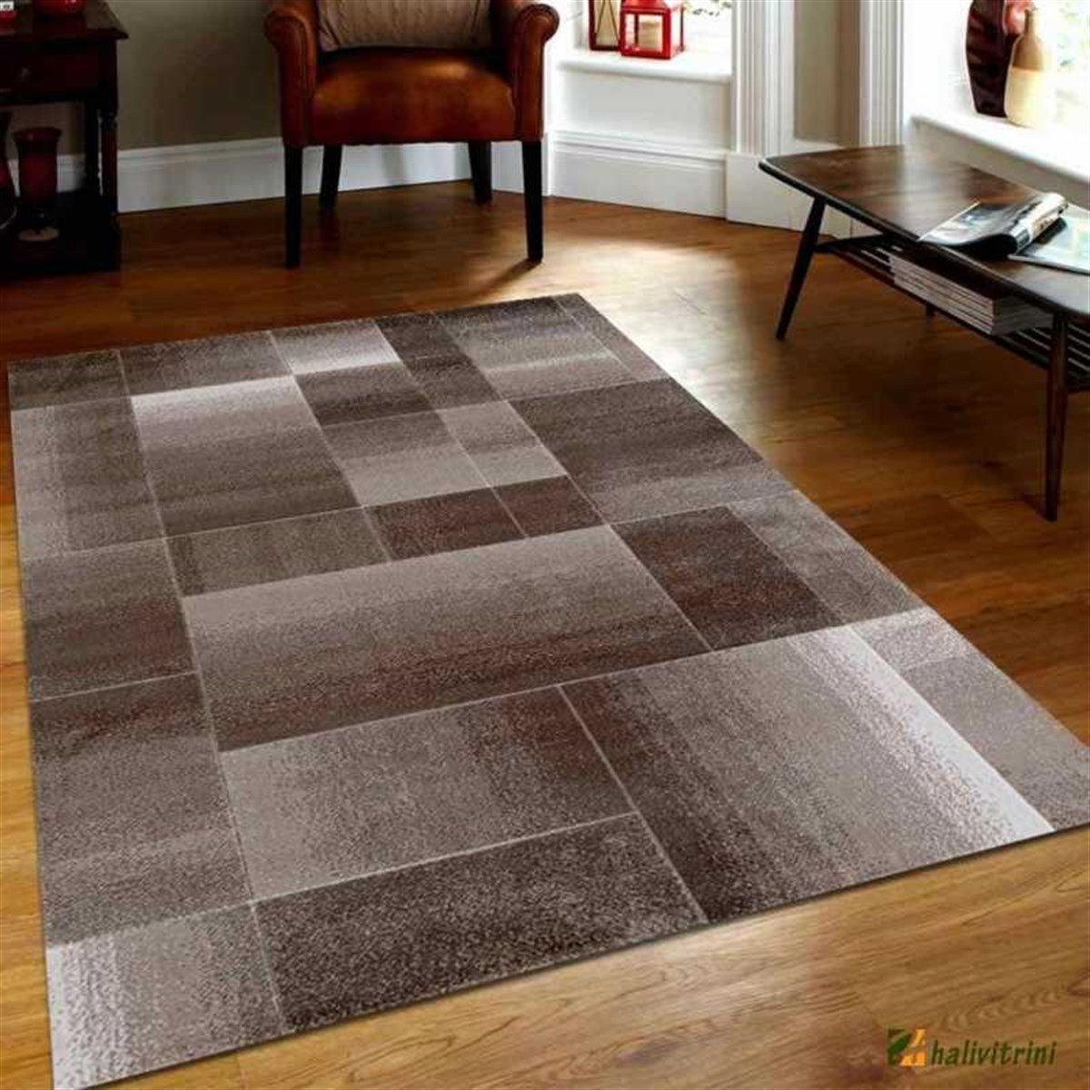 Karmen Oda Halısı 120x180 Bahar 2176 Kahve Vizon