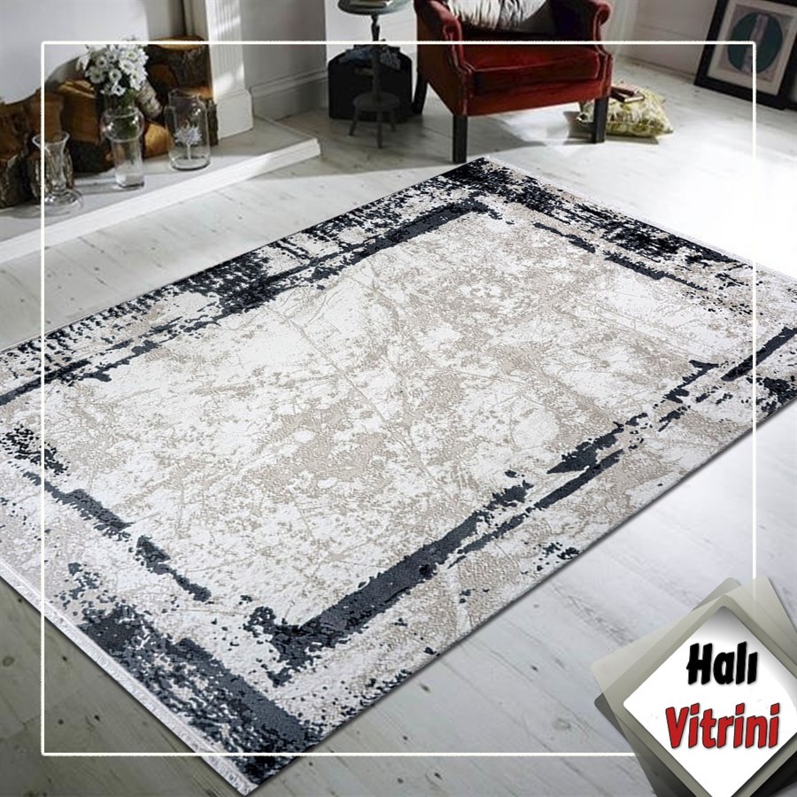 Kreasyon Oda Halısı Çerçeveli 160x230 Elkenz 7568 Bej