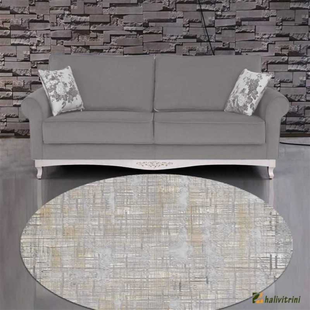 Merinos Daire halı 160x160 Therapy 19117 095 Gri