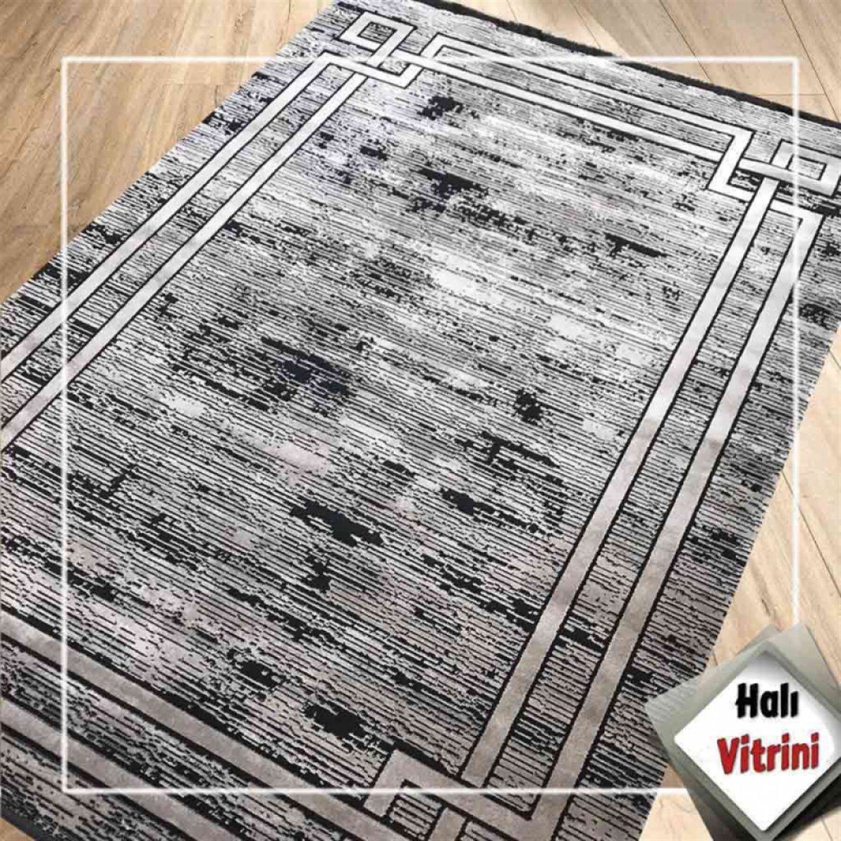 Merinos Oda Halısı 160x230 Bamboo Lavi 34666 970 Siyah