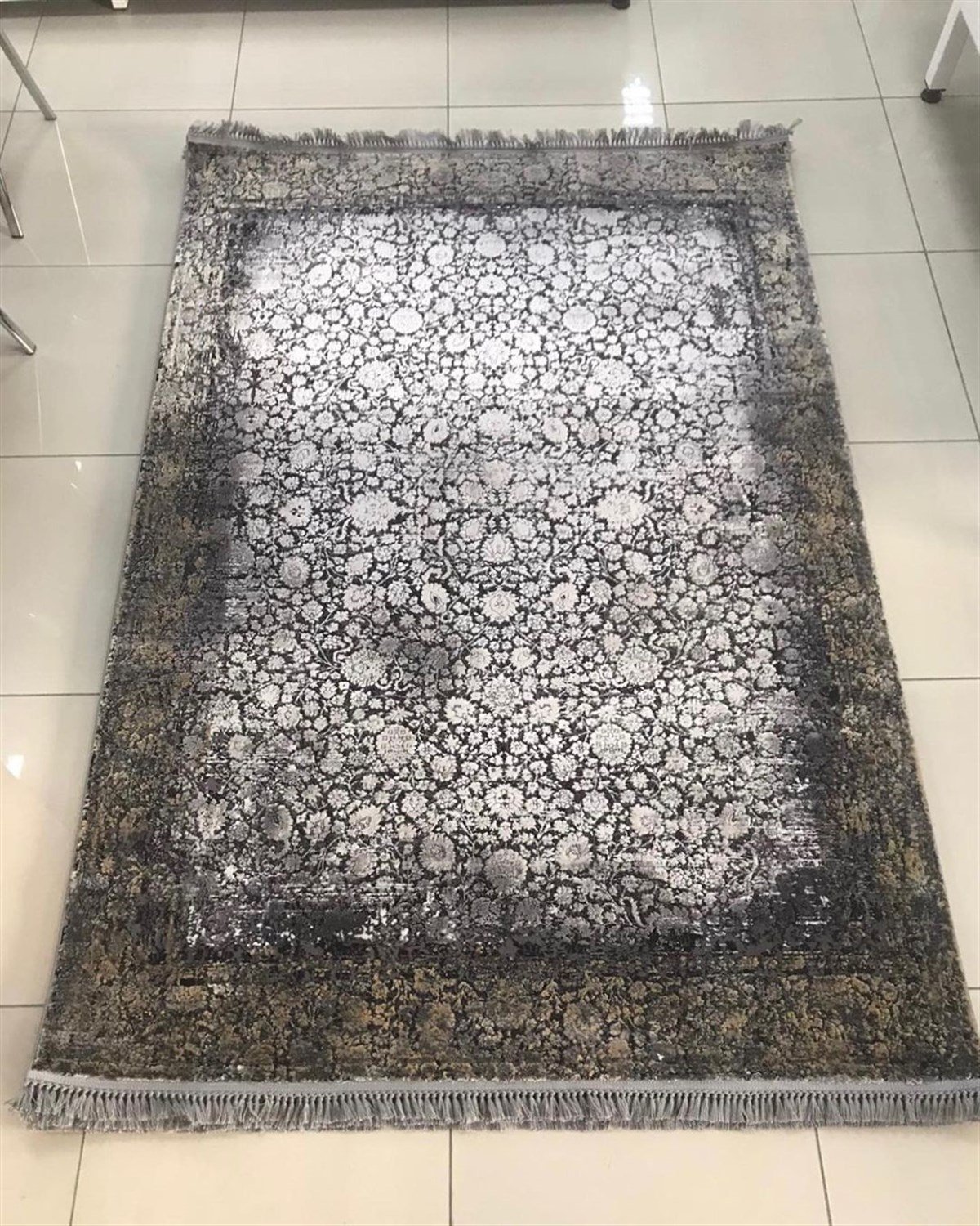 Merinos Oda Halısı 160x230 Rodin 34673 090 Gri Sarı