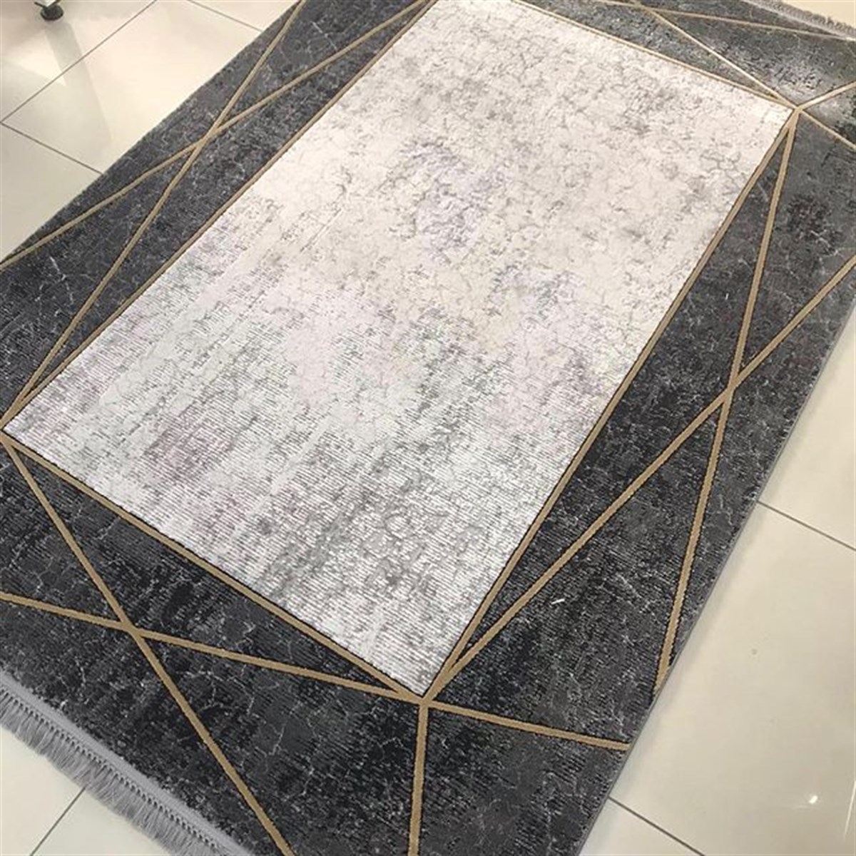 Merinos Oda Halısı 160x230 Rodin 34712 090 Gri Sarı