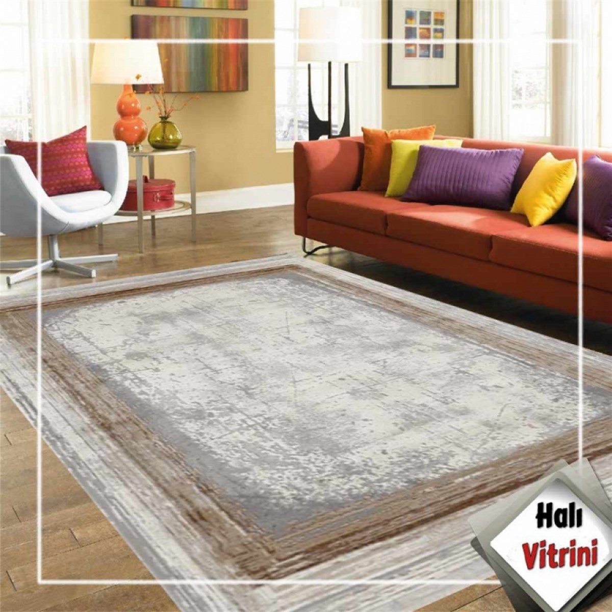 Merinos Oda Halısı 180x250 Therapy 34665 080 Gri Kahve