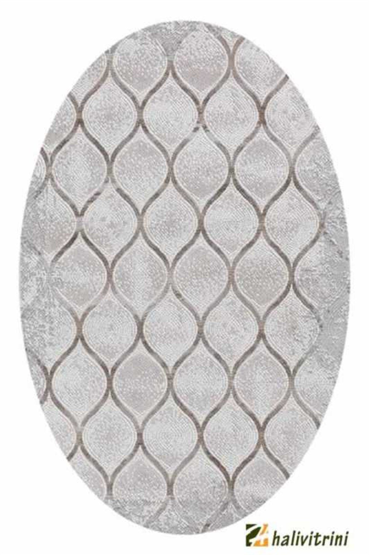 Merinos Oval Halı 160x230 Therapy 19111 080 gri vizon