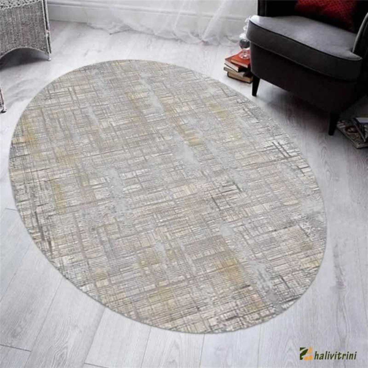 Merinos Oval halı 160x230 Therapy 19117 095 Gri