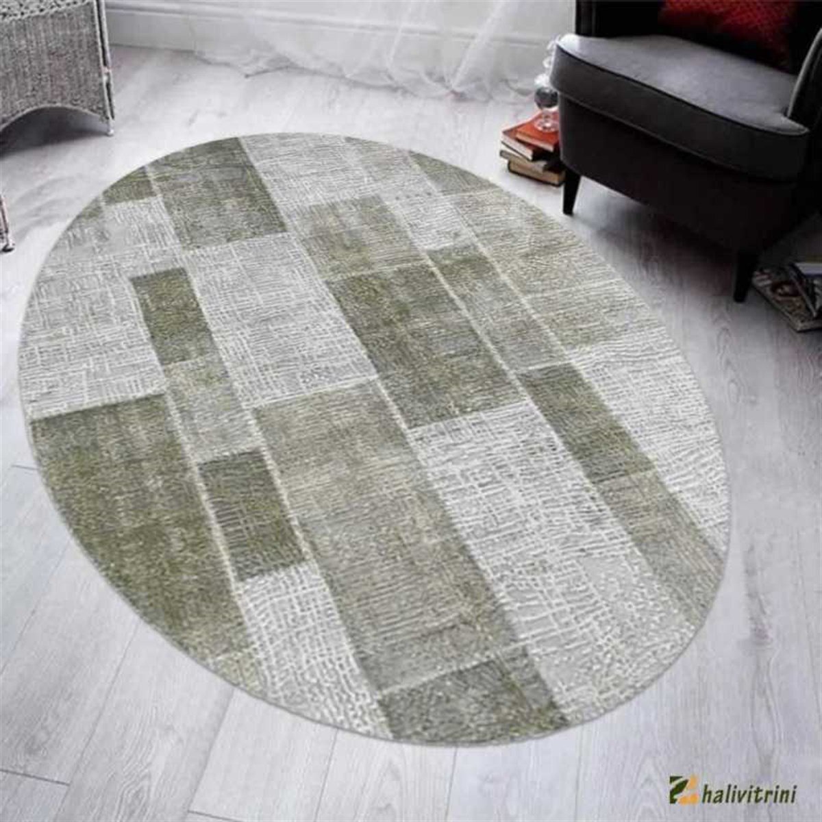 Merinos Oval halı 160x230 Therapy 19124 040 Gri