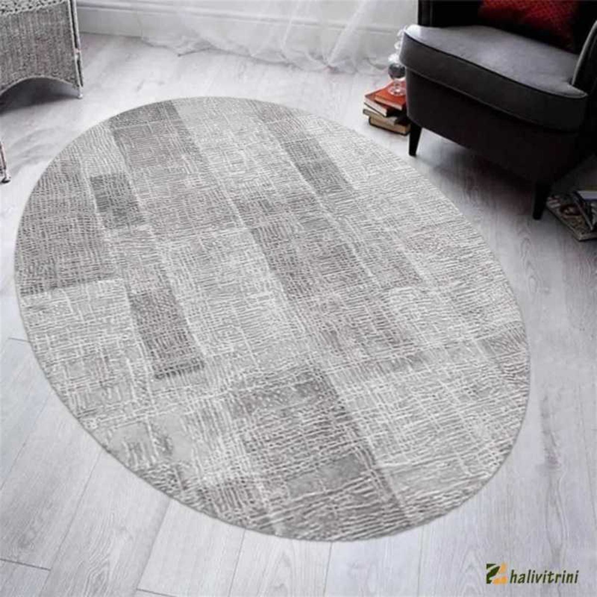 Merinos Oval halı 160x230 Therapy 19124 021 Gri