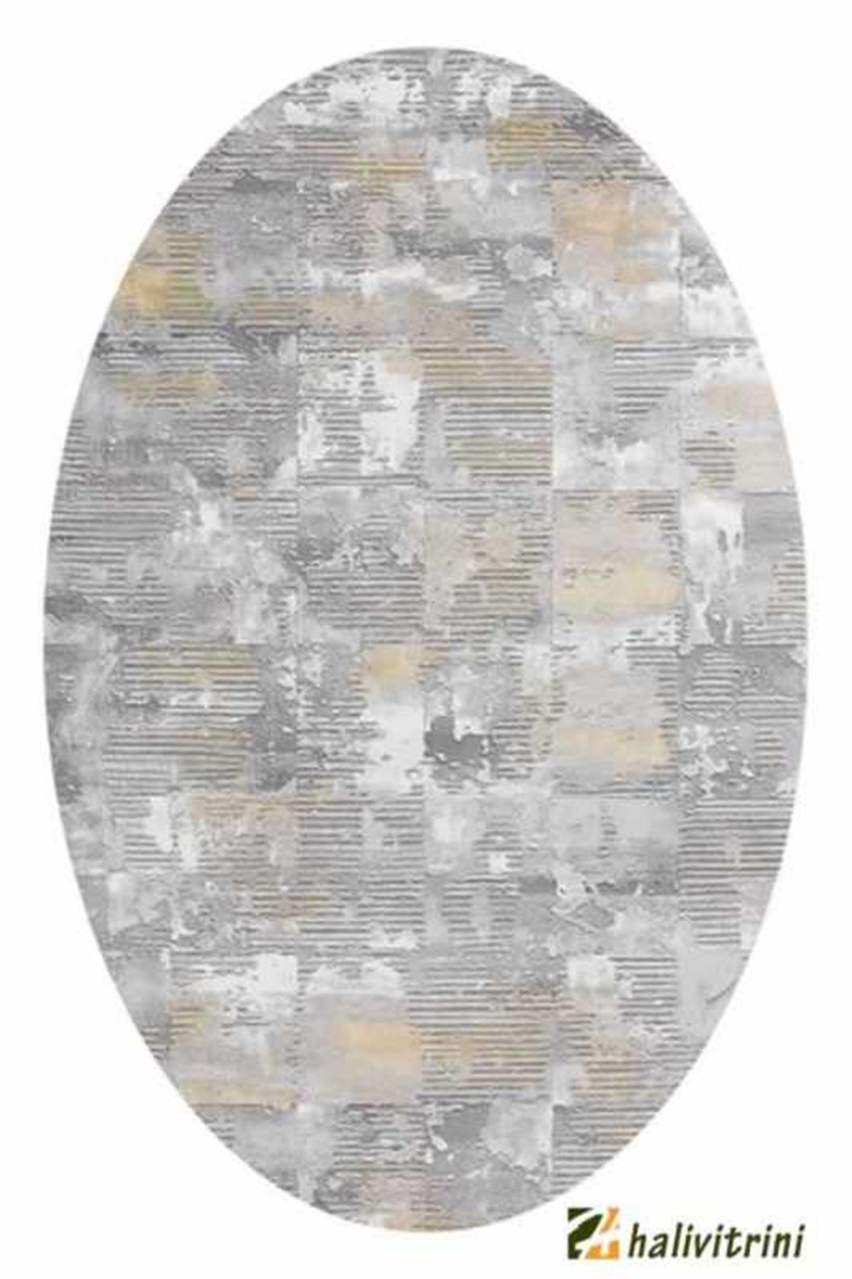 Merinos Oval halı 160x230 Therapy 19131 095 Gri Krem