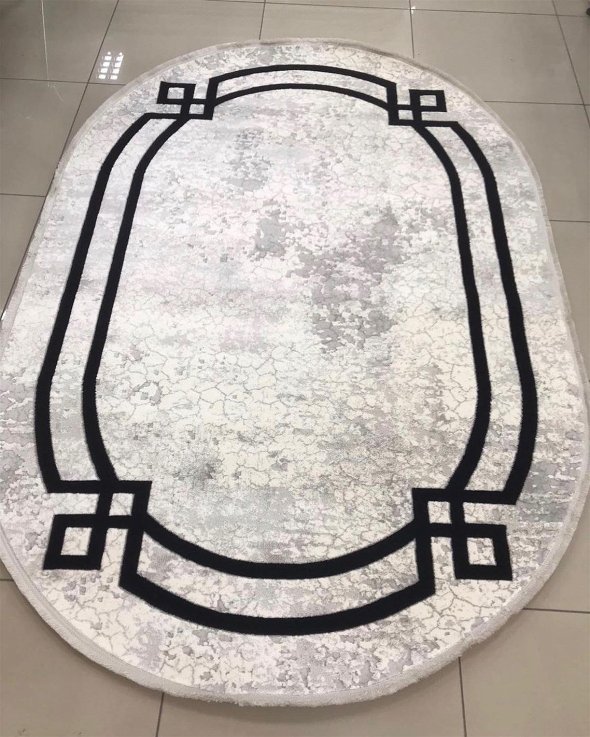 Merinos Oval halı 160x230 Therapy 33260 090 Gri