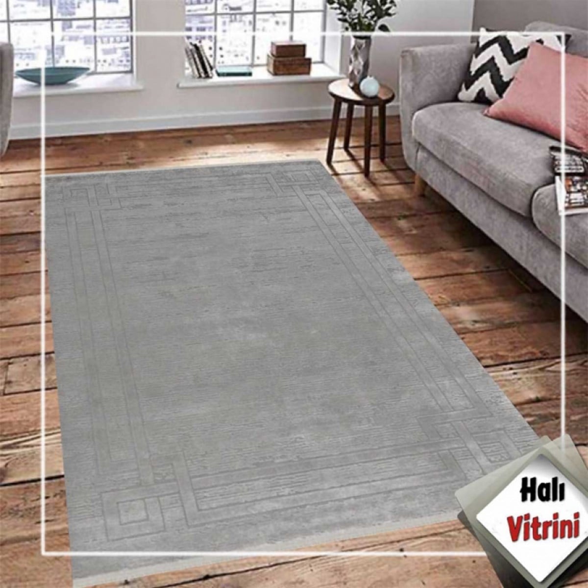 Merinos Salon Halısı 200x290 Bamboo Lavi 34666 095 Gri
