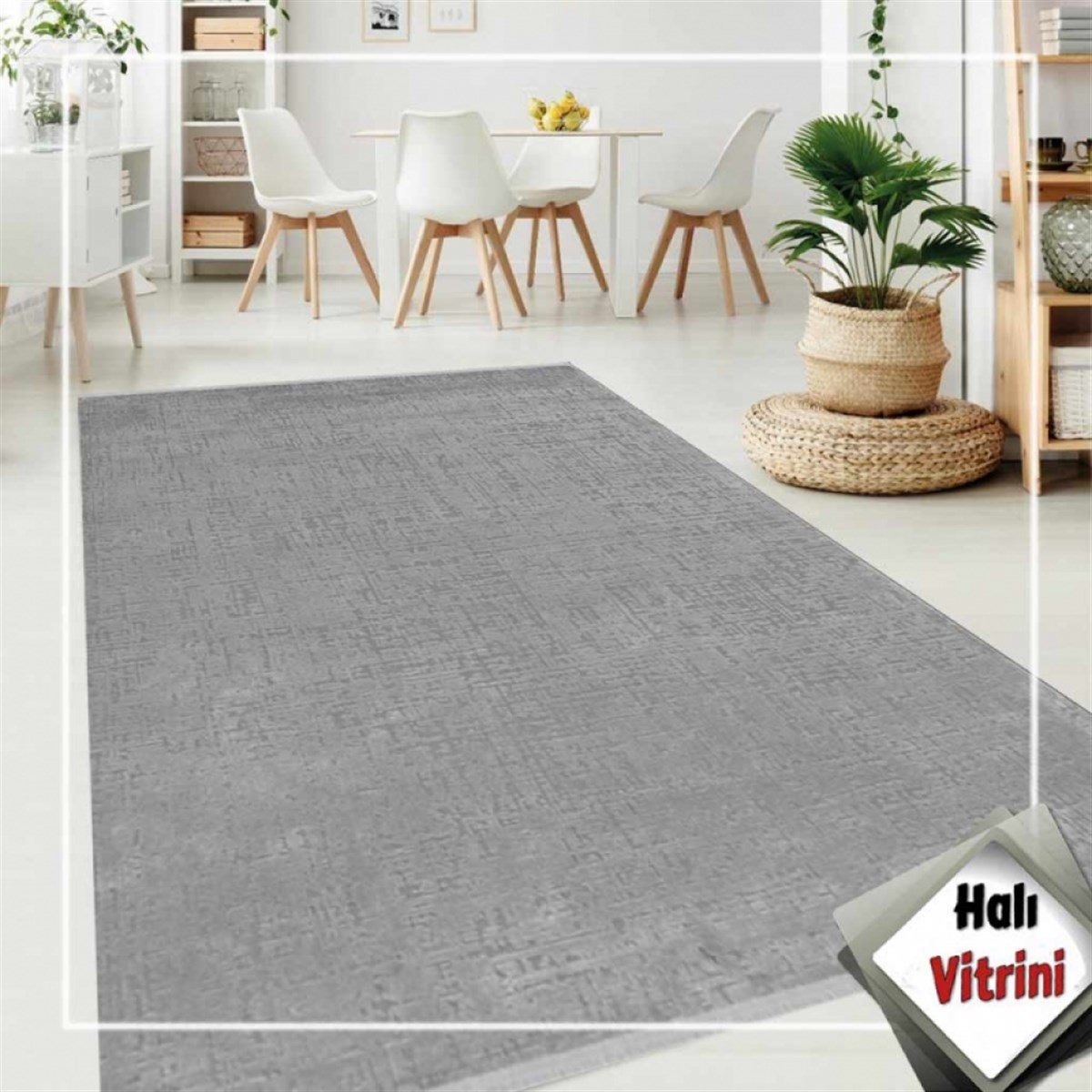 Merinos Salon Halısı 200x290 Bamboo Lavi 34667 095 Gri