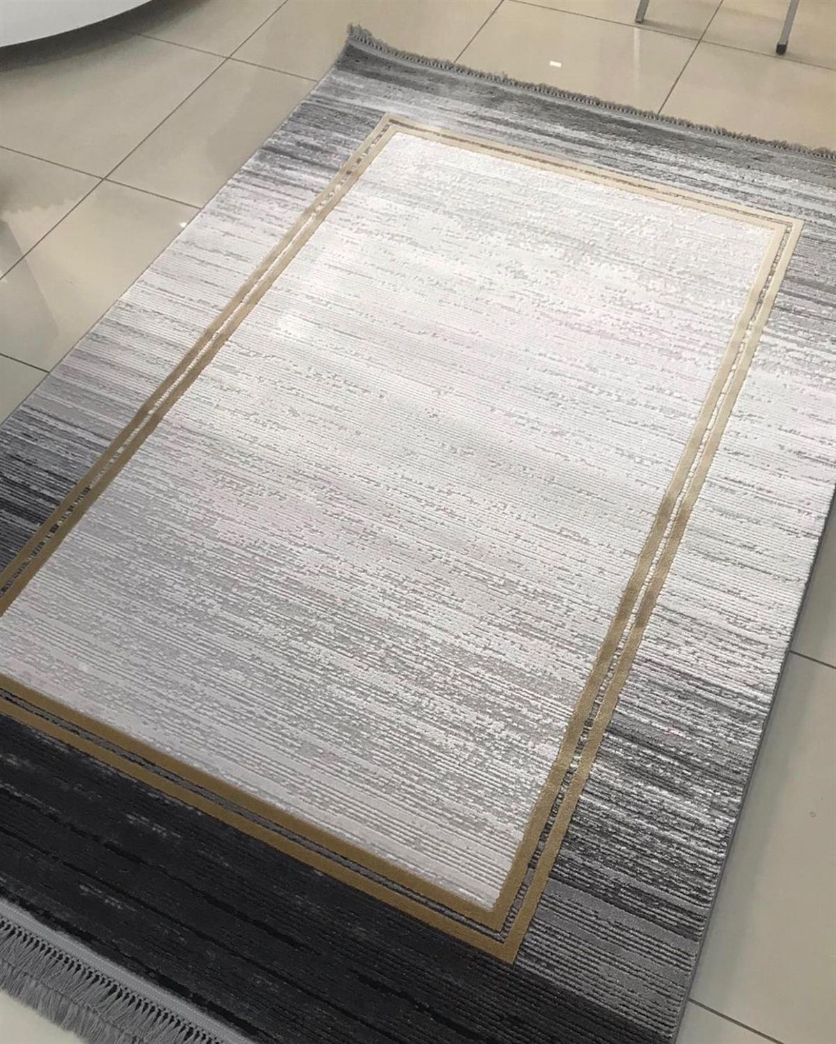 Merinos Salon Halısı 200x290 Rodin 34675 090 Gri Sarı