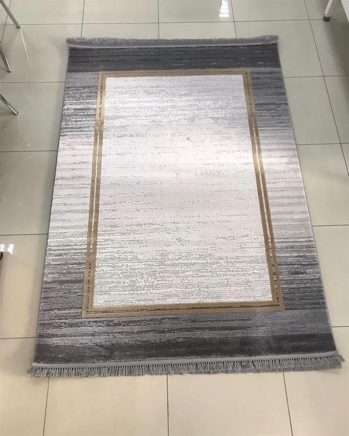 Merinos Salon Halısı 200x290 Rodin 34675 090 Gri Sarı