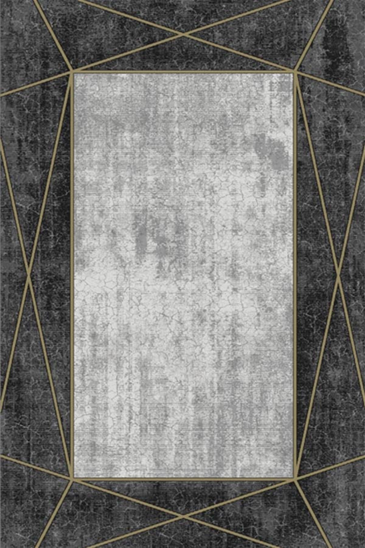 Merinos Salon Halısı 200x290 Rodin 34712 090 Gri Sarı