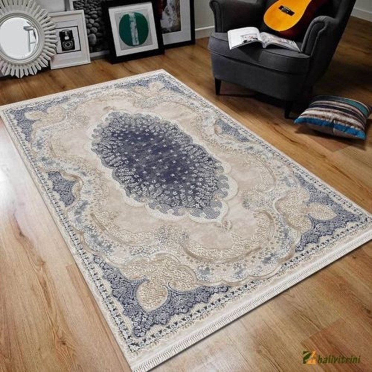 Merinos Yolluk Halısı 100x200 Rodin 19777 035 Mavi