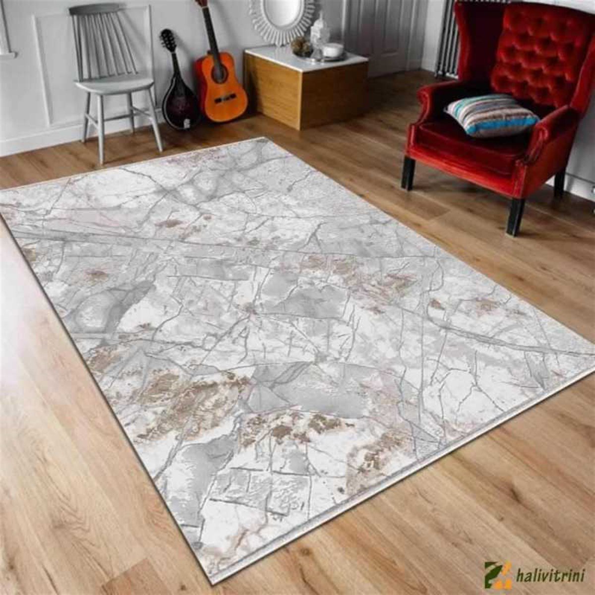 Merinos Yolluk Halısı 100x200 Therapy 19119 080 Vizon