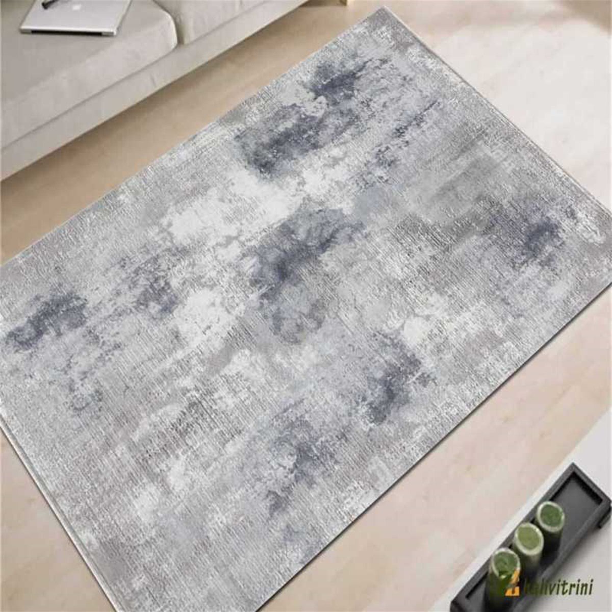 Merinos Yolluk Halısı 100x200 Therapy 19114 030 Mavi Gri