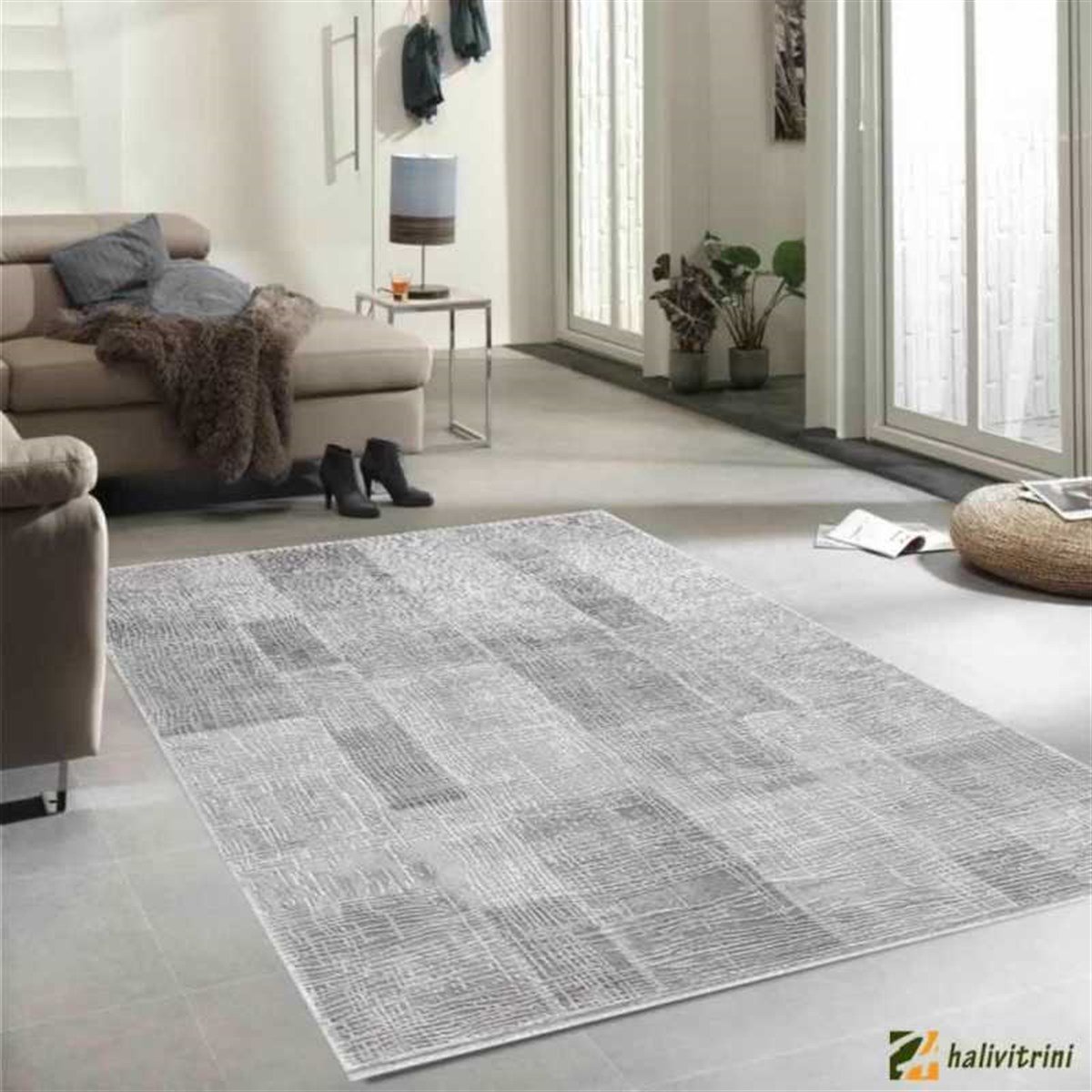 Merinos Yolluk Halısı 100x200 Therapy 19124 021 Gri Kahve