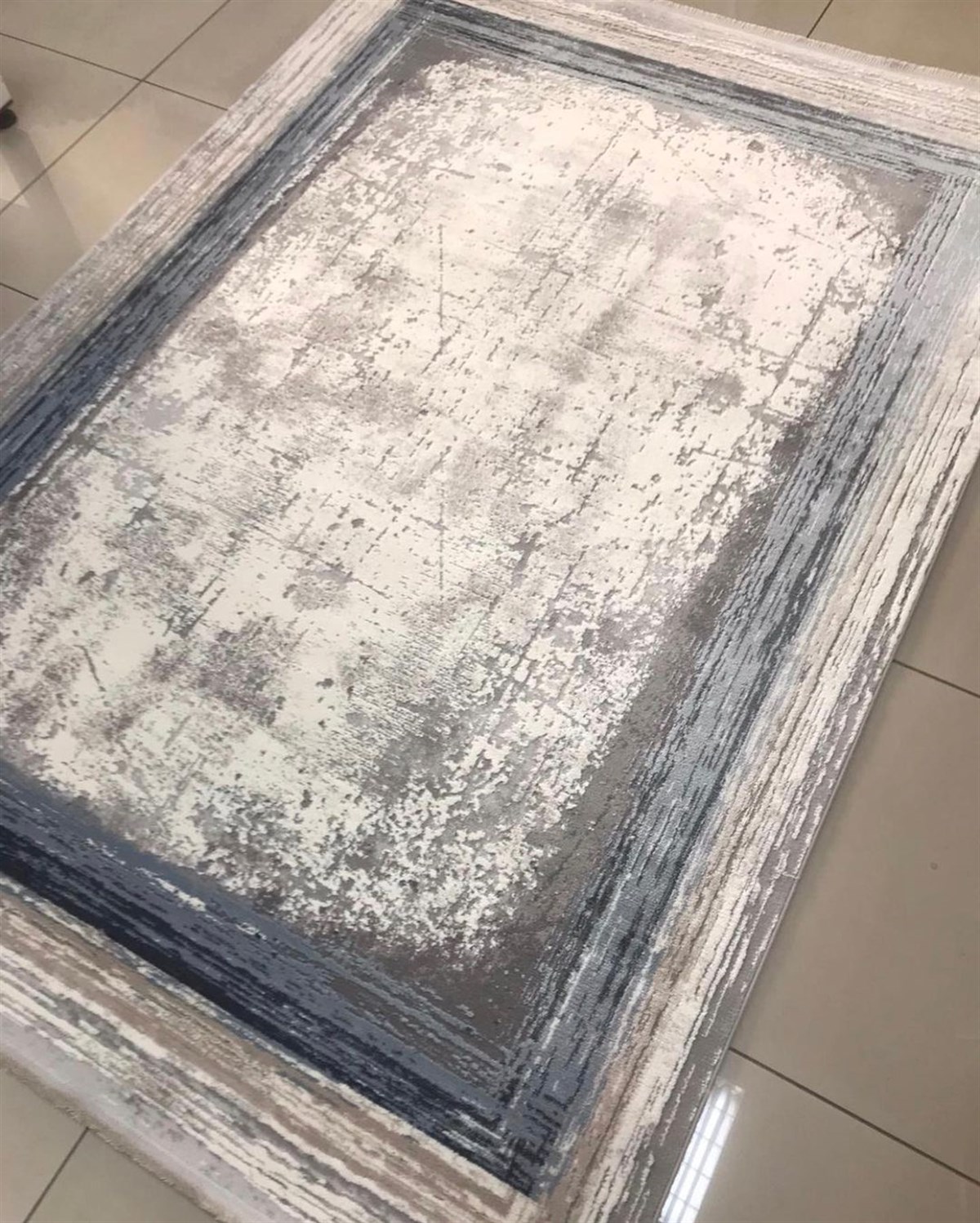 Merinos Yolluk Halısı 100x200 Therapy 34665 030 Gri Mavi